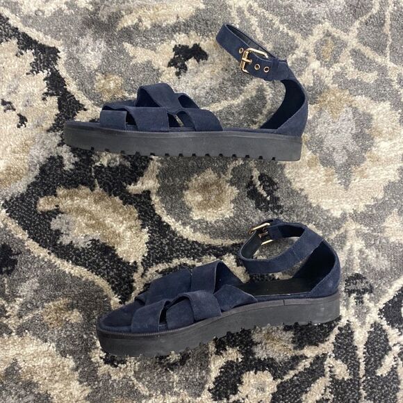 J. Crew Navy Sandals - Picture 3 of 6
